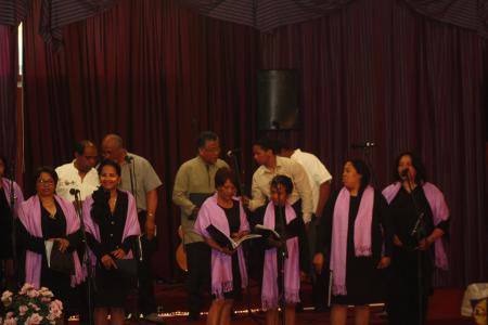 La chorale de l'Eglise Malgache FPMA