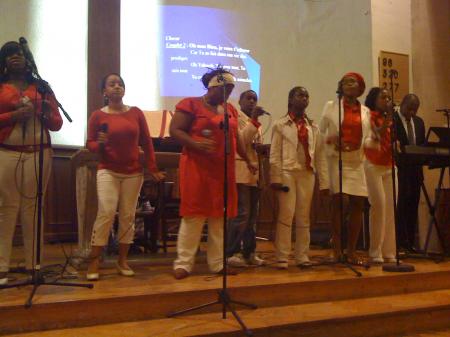 La chorale de l'Eglise Internationale du St Esprit